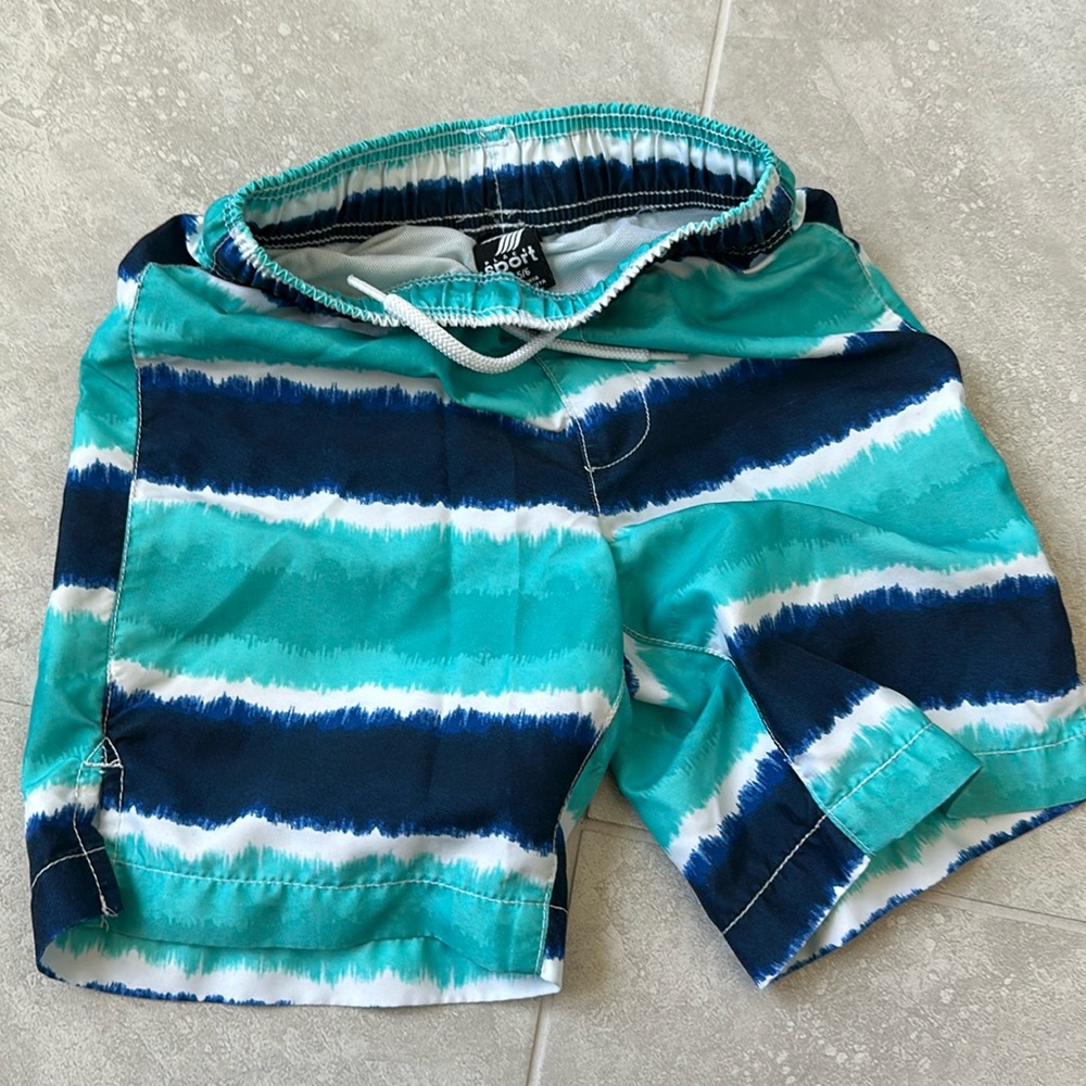 Tie dye swim trunks